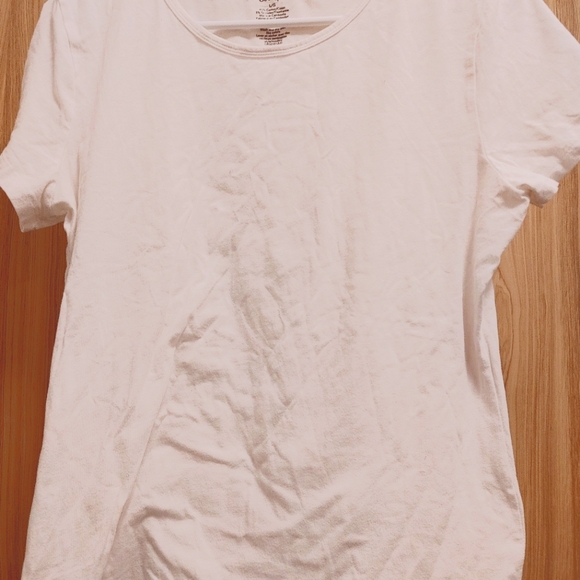 Woman's Large basic white t shirt - Picture 1 of 4